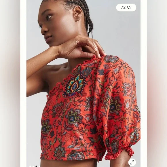 Farm Rio One-Shoulder Crop Top ✨ Host Pick ✨ - Picture 3 of 10